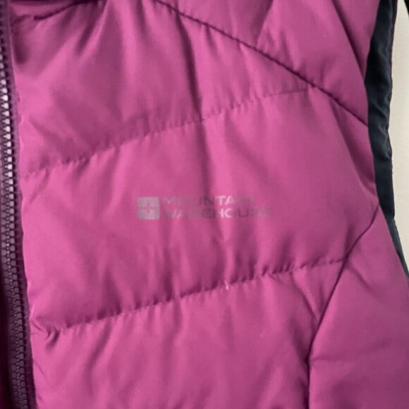 Mountain Hardware Zip Up Down Filled Outdoor Winter Casual Puffer Vest Purple 8 - Picture 6 of 9